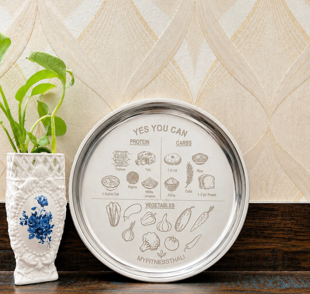 Myfitnessthali - India’s First Stainless Steel Portion Control Thali For Sustainable Weight Loss