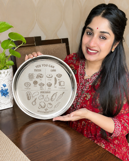 Myfitnessthali    -   India’s First Stainless Steel Portion Control Thali For Sustainable Weight Loss