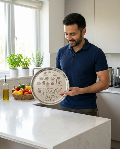 Myfitnessthali    -   India’s First Stainless Steel Portion Control Thali For Sustainable Weight Loss