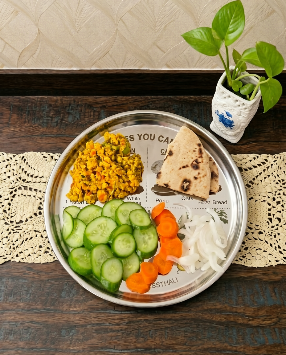 Myfitnessthali    -   India’s First Stainless Steel Portion Control Thali For Sustainable Weight Loss